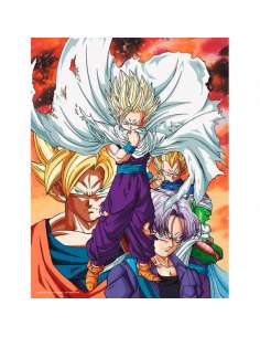 Poster cristal Heroes vs Cell Dragon Ball Z