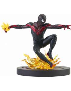 Figura Miles Morales Spiderman Ps5 Marvel Gallery Comid 23cm