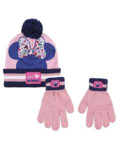 Conjunto gorro guantes Minnie Disney