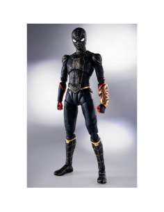 Figura SH Figuarts Spiderman Black and Gold Suit Special Set Spiderman No Way Home Marvel 15cm