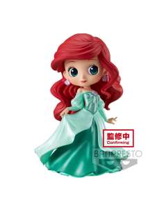 Figura Ariel Princess Dress Glitter Line Disney Characters Q posket 14cm