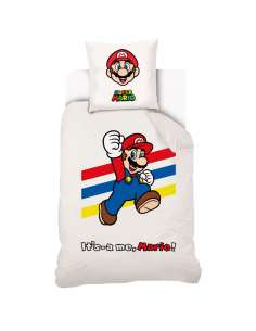 Funda nordica Premium Mario Super Mario cama 90 algodon