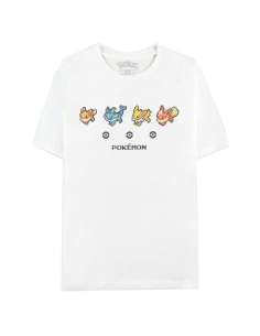 Camiseta Mujer Pixel Eeveelutions Pokemon