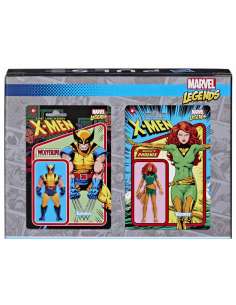 Set 2 Figuras Phoenix And Wolverine Retro Marvel Legends 9cm