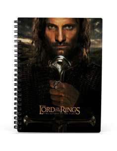 Cuaderno 3D Aragorn El Senor de los Anillos