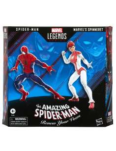 Set 2 figuras Spiderman y Marvel Spinneret The Amazing Spiderman Marvel Legends 15cm