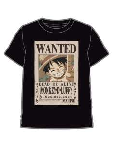 Camiseta Wanted Luffy One Piece adulto
