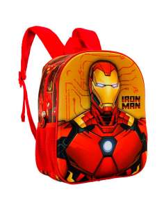 Mochila 3D Angry Iron Man Marvel 31cm