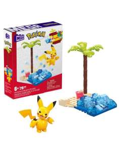 Kit Construccion Mega Construx Pikachu Beach Splahs Pokemon 79pzs