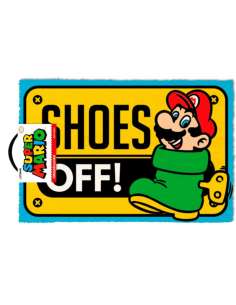 Felpudo Shoes Off Super Mario Nintendo