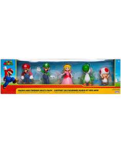 Blister 5 figuras Super Mario Nintendo 6cm