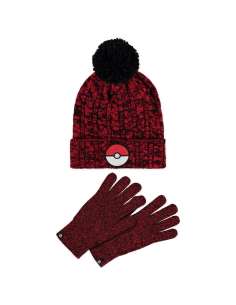 Set gorro y guantes Pokeball Pokemon