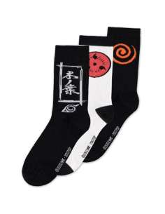 Pack 3 calcetines Sasuke Symbol Naruto Shippuden