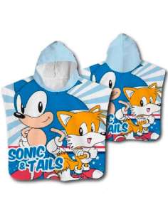 Poncho Toalla Sonic The Hedgehog algodon
