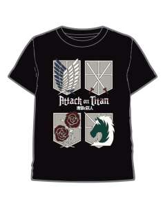 Camiseta Logos Attack on Titan adulto