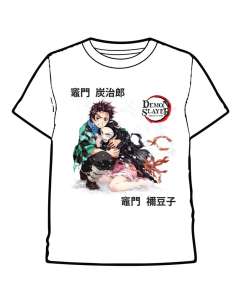 Camiseta Tanjiro y Nezuko Demon Slayer Kimetsu No Yaiba adulto