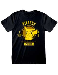 Camiseta Collegiate Pikachu Pokemon adulto