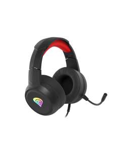 AURICULARES GAMING GENESIS NEON 200 20 RGB PCPS4XBOX ONE y SWITCH NEGRO ROJO